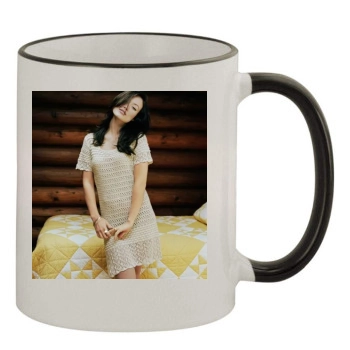 Olivia Wilde 11oz Colored Rim & Handle Mug