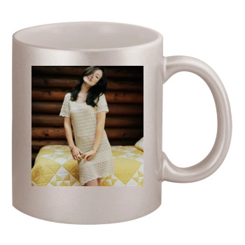 Olivia Wilde 11oz Metallic Silver Mug