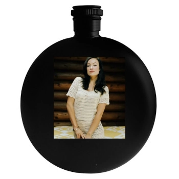 Olivia Wilde Round Flask