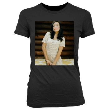 Olivia Wilde Women's Junior Cut Crewneck T-Shirt