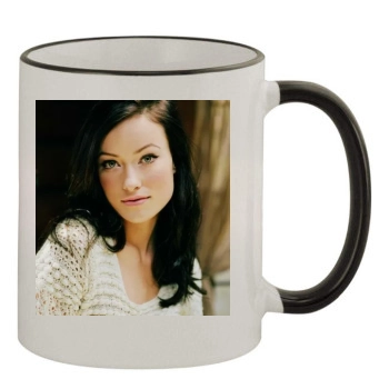 Olivia Wilde 11oz Colored Rim & Handle Mug