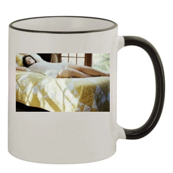 Olivia Wilde 11oz Colored Rim & Handle Mug