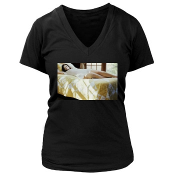 Olivia Wilde Women's Deep V-Neck TShirt