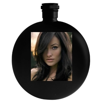 Olivia Wilde Round Flask