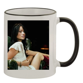 Olivia Wilde 11oz Colored Rim & Handle Mug