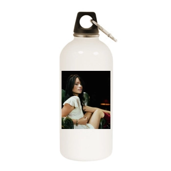 Olivia Wilde White Water Bottle With Carabiner