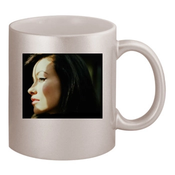 Olivia Wilde 11oz Metallic Silver Mug