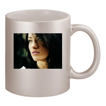 Olivia Wilde 11oz Metallic Silver Mug