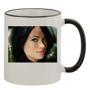 Olivia Wilde 11oz Colored Rim & Handle Mug