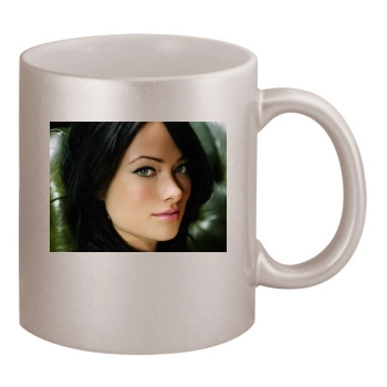 Olivia Wilde 11oz Metallic Silver Mug