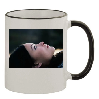 Olivia Wilde 11oz Colored Rim & Handle Mug