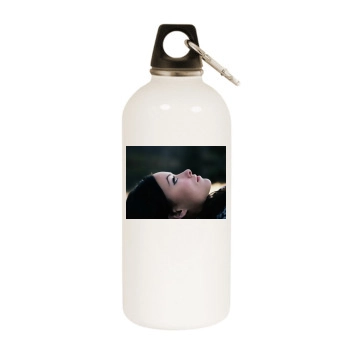 Olivia Wilde White Water Bottle With Carabiner