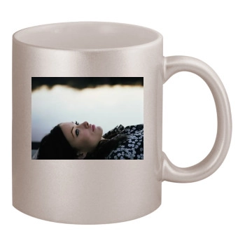 Olivia Wilde 11oz Metallic Silver Mug