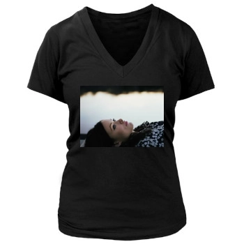 Olivia Wilde Women's Deep V-Neck TShirt