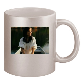 Olivia Wilde 11oz Metallic Silver Mug