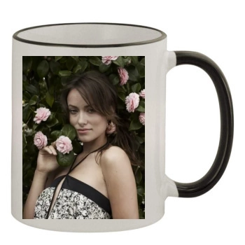 Olivia Wilde 11oz Colored Rim & Handle Mug