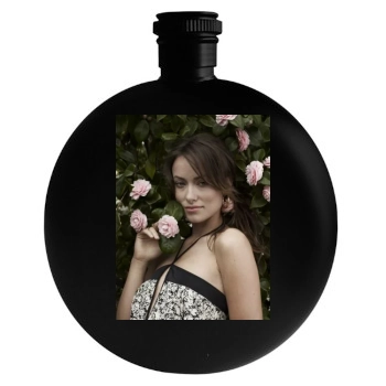 Olivia Wilde Round Flask