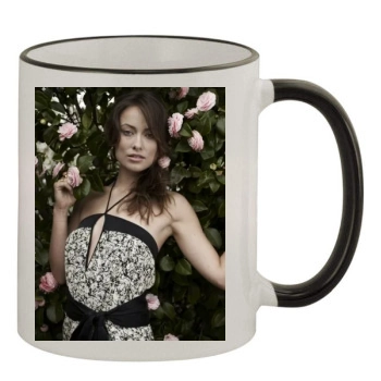 Olivia Wilde 11oz Colored Rim & Handle Mug