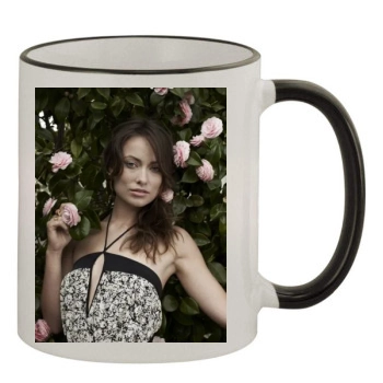 Olivia Wilde 11oz Colored Rim & Handle Mug