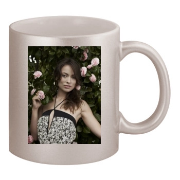 Olivia Wilde 11oz Metallic Silver Mug