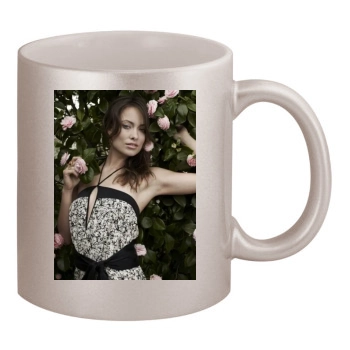 Olivia Wilde 11oz Metallic Silver Mug