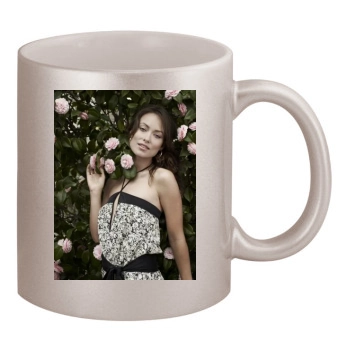 Olivia Wilde 11oz Metallic Silver Mug