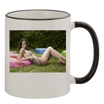 Olivia Wilde 11oz Colored Rim & Handle Mug