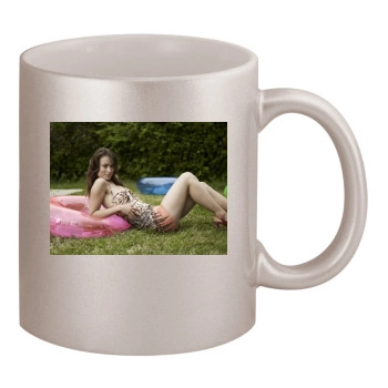 Olivia Wilde 11oz Metallic Silver Mug