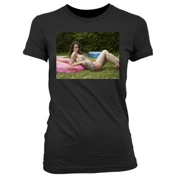 Olivia Wilde Women's Junior Cut Crewneck T-Shirt