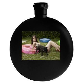 Olivia Wilde Round Flask