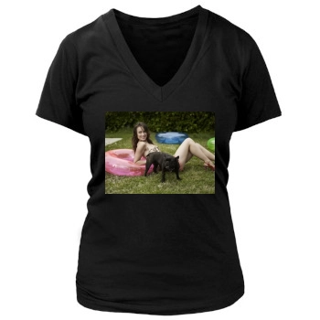 Olivia Wilde Women's Deep V-Neck TShirt