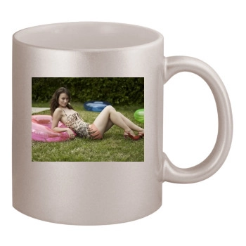 Olivia Wilde 11oz Metallic Silver Mug