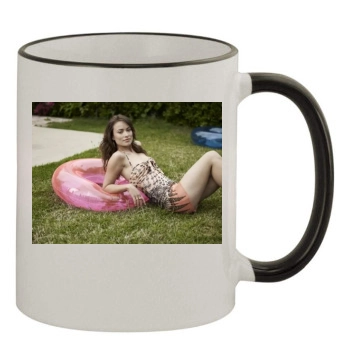 Olivia Wilde 11oz Colored Rim & Handle Mug