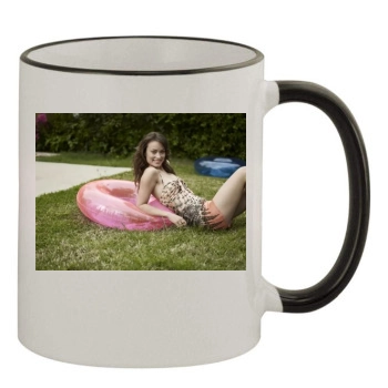 Olivia Wilde 11oz Colored Rim & Handle Mug