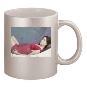 Olivia Wilde 11oz Metallic Silver Mug