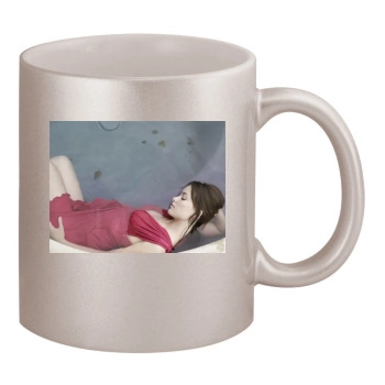 Olivia Wilde 11oz Metallic Silver Mug