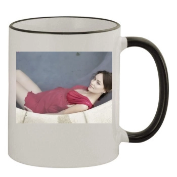 Olivia Wilde 11oz Colored Rim & Handle Mug