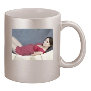 Olivia Wilde 11oz Metallic Silver Mug