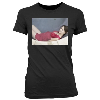 Olivia Wilde Women's Junior Cut Crewneck T-Shirt