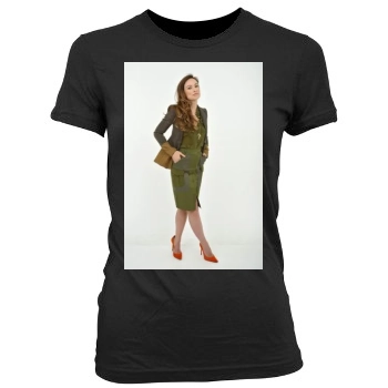 Olivia Wilde Women's Junior Cut Crewneck T-Shirt