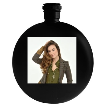 Olivia Wilde Round Flask