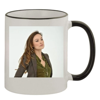 Olivia Wilde 11oz Colored Rim & Handle Mug