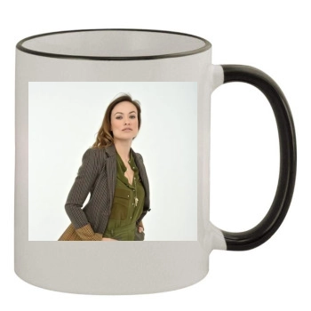 Olivia Wilde 11oz Colored Rim & Handle Mug