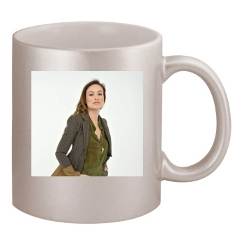 Olivia Wilde 11oz Metallic Silver Mug