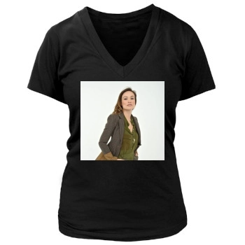 Olivia Wilde Women's Deep V-Neck TShirt