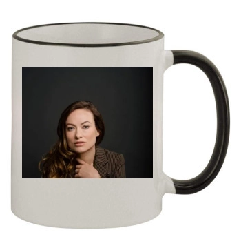 Olivia Wilde 11oz Colored Rim & Handle Mug