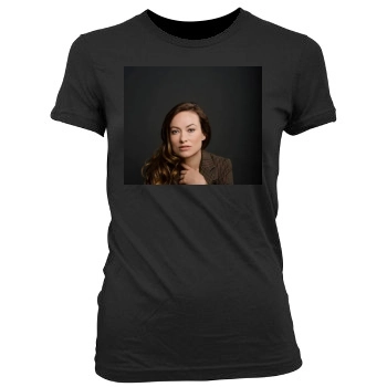 Olivia Wilde Women's Junior Cut Crewneck T-Shirt