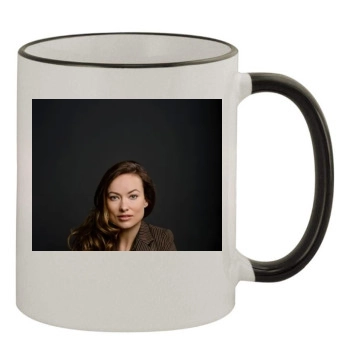 Olivia Wilde 11oz Colored Rim & Handle Mug