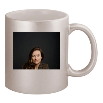 Olivia Wilde 11oz Metallic Silver Mug