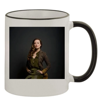 Olivia Wilde 11oz Colored Rim & Handle Mug